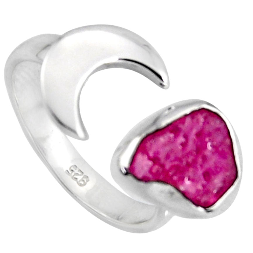 Bague "Feu de Passion" en Rubis et Argent 925