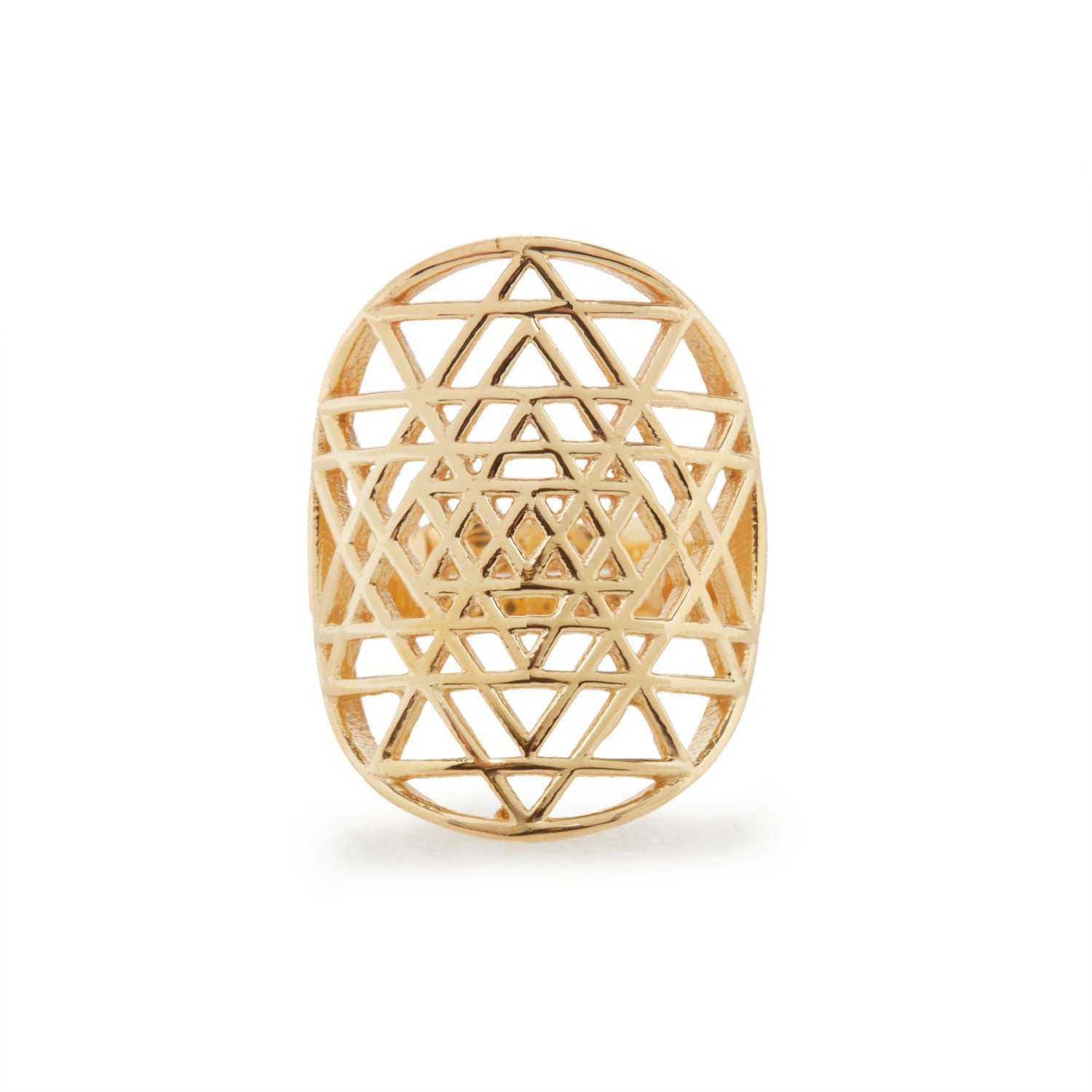 Bague Sri Yantra en Argent 925 ou Or Jaune