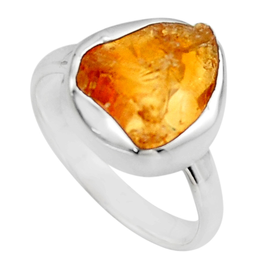 Bague “Gaieté et liberté” en Citrine et Argent 925