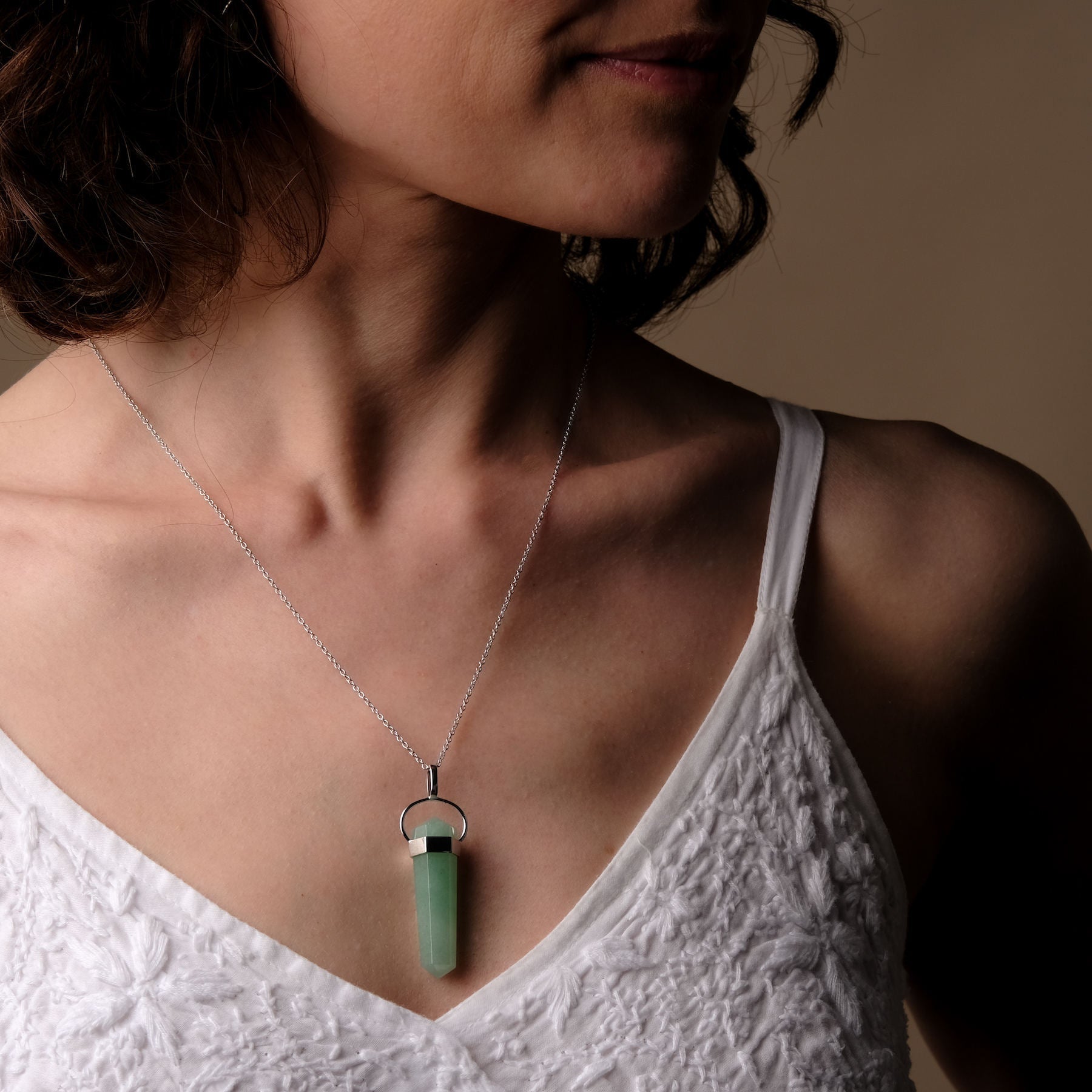 Collier avec pointe d'aventurine