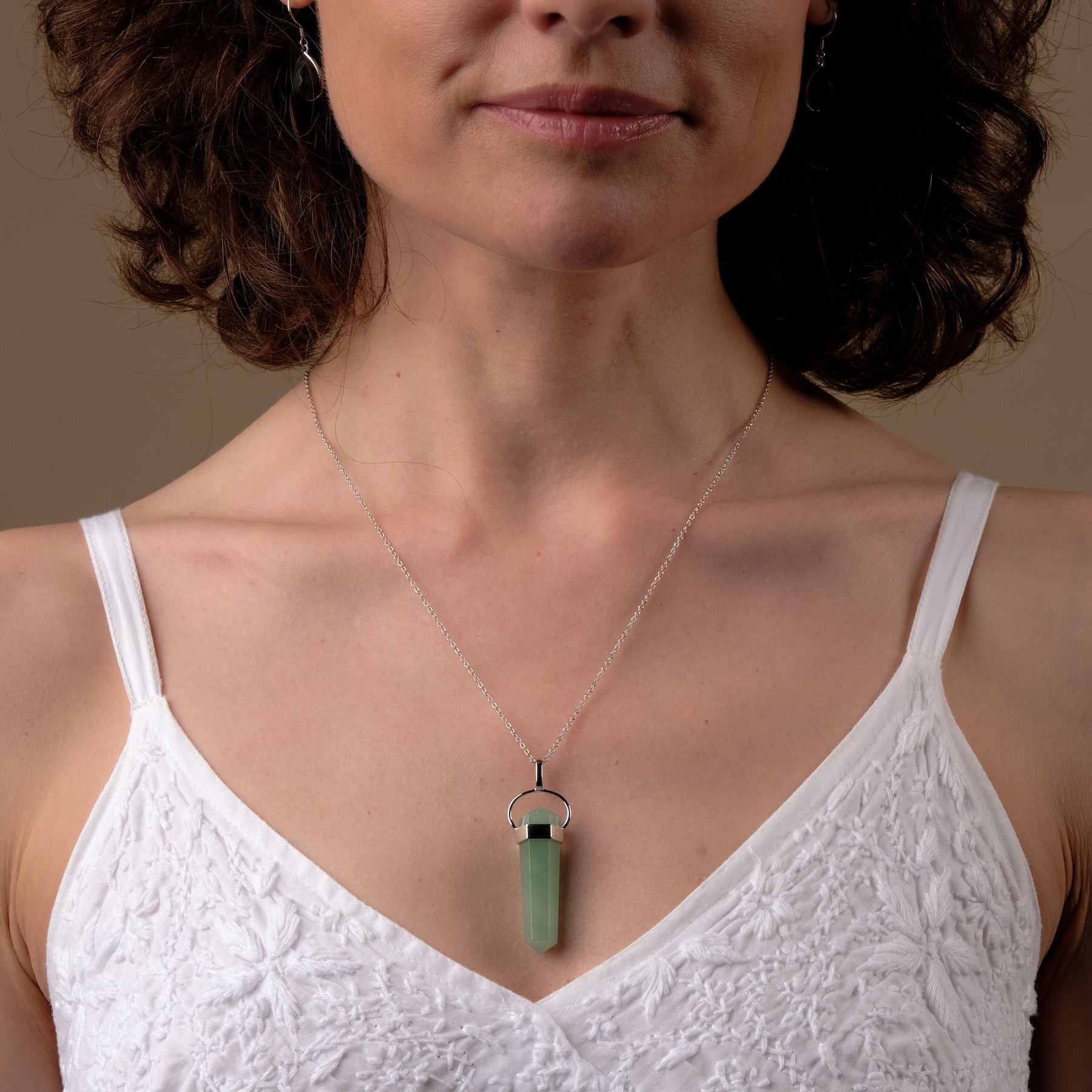 Collier avec pointe d'aventurine